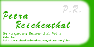 petra reichenthal business card